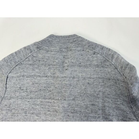 NWT Peter Millar Rockport Quarter Zip Linen Merino Wool Sweater Gray XXL $395 - Picture 10 of 12